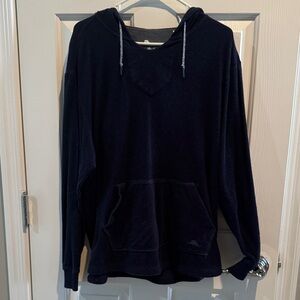 Tommy Bahama Dark Blue Pullover terry cloth hoodie